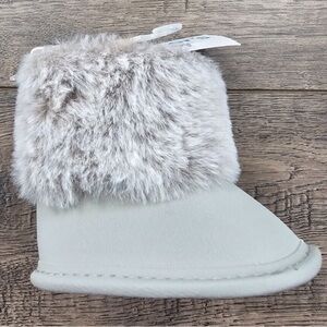 Faux Fur Baby Booties